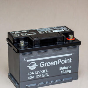 Bateria 40A 12V GEL GreenPoint 12.5kg