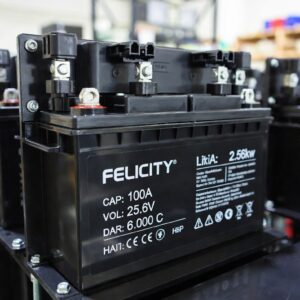 Bateria Litio 100A 25.6V FELICITY 2.56kw 6.000 C