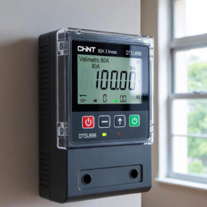 Vatimetro 80A 3 lineas CHINT DTSU666