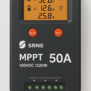 Controlador MPPT 50A 100Voc 1320W SRNE